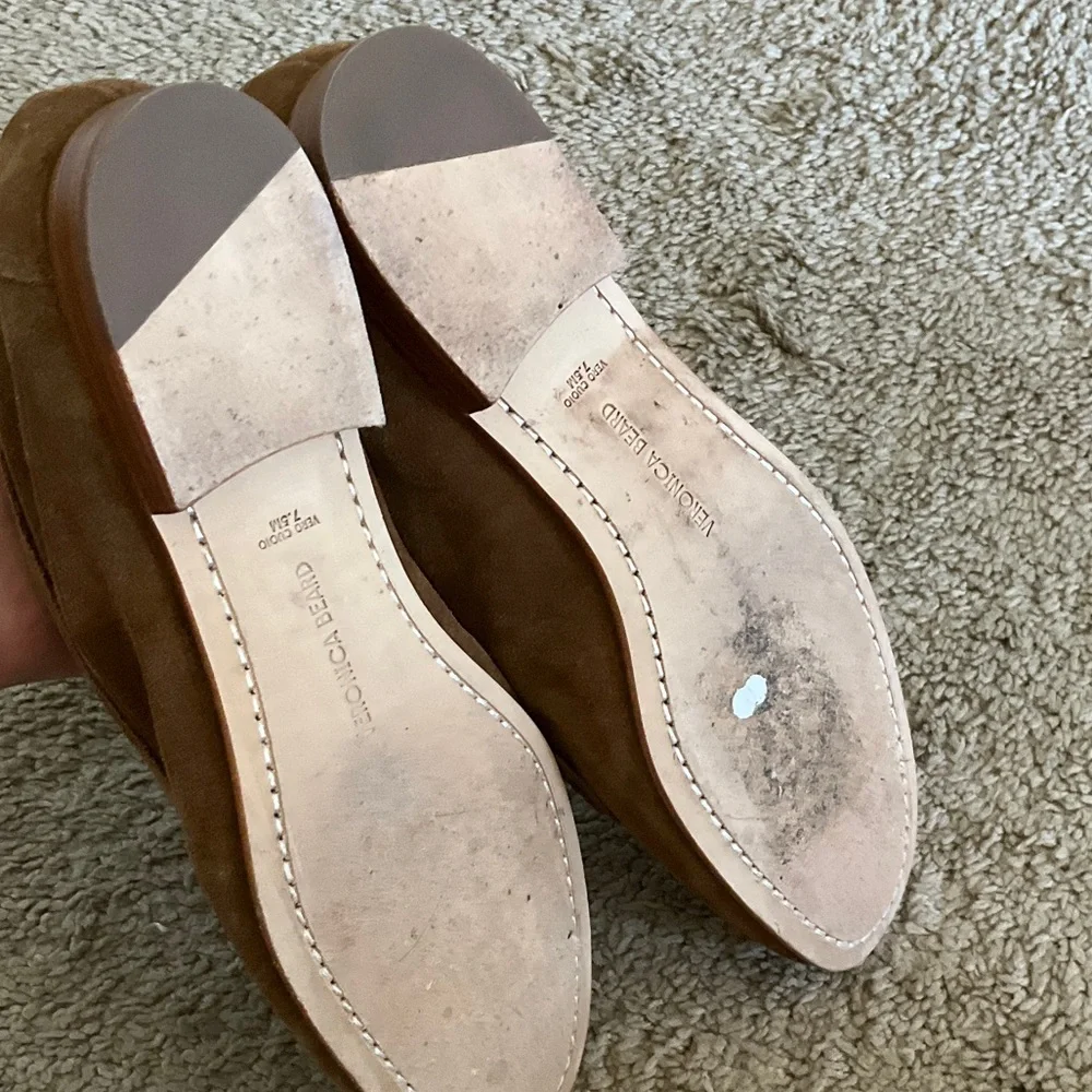 Veronica Beard Woven Tan Loafers - Picture 6 of 9